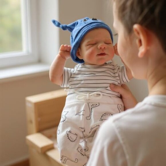 Realistic Reborn Baby Dolls Boy - 18-Inch Newborn Baby Dolls with Soft Cloth - Picture 6 of 8